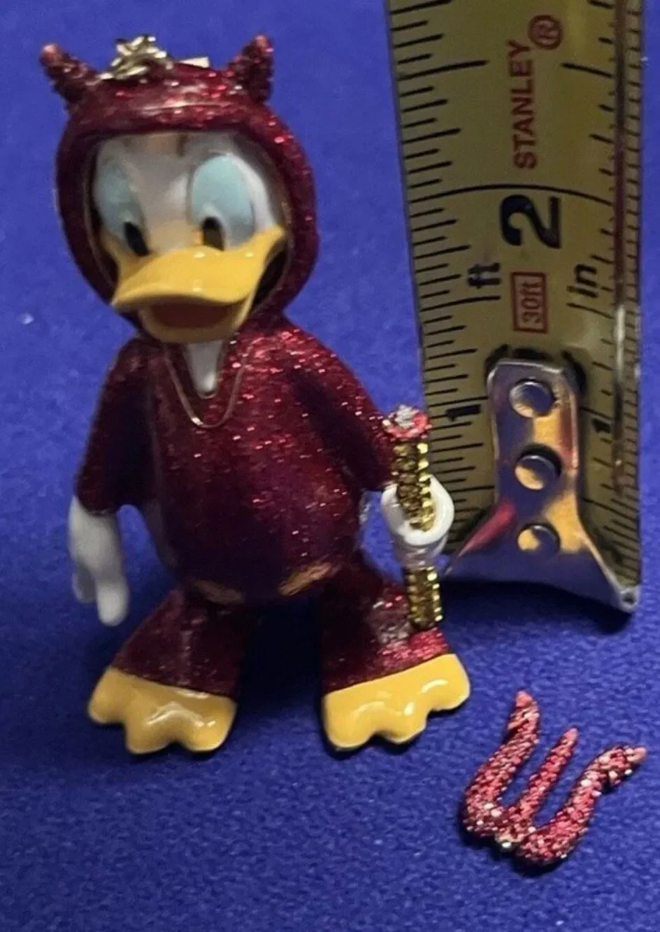 Baublebar disney bag charm/keychain Donald Duck devil costume halloween bling
